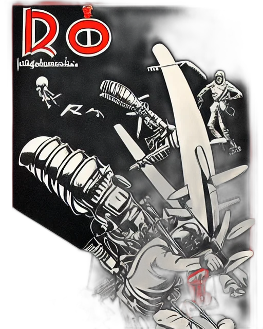 robot, comic book art, concept art, cartoon transparent PNG cut-out