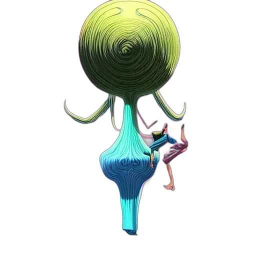 staff, hair, creature, hat transparent PNG cut-out