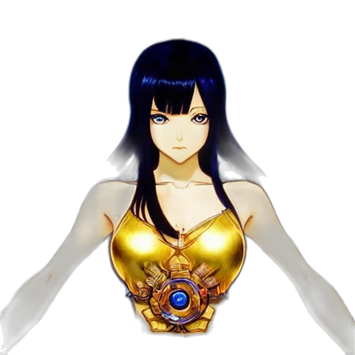 jewelry, dress, robot, 3d render transparent PNG cut-out