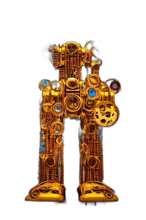 robot, weapon, staff, jewelry transparent PNG cut-out