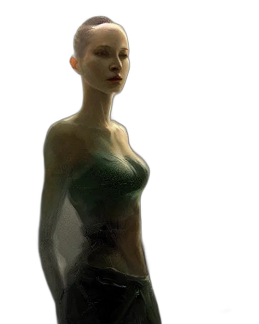 dress, robot, jewelry, face transparent PNG cut-out