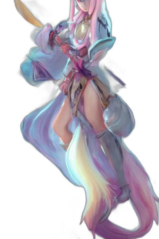 dress, staff, weapon, concept art transparent PNG cut-out