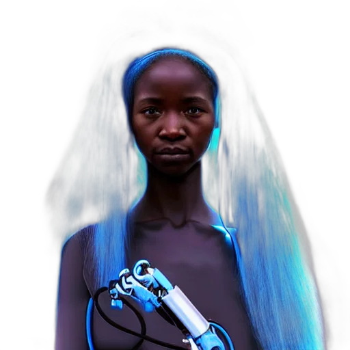 robot, face, staff, dress transparent PNG cut-out