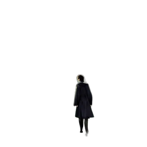 dress, jacket, staff, robot transparent PNG cut-out