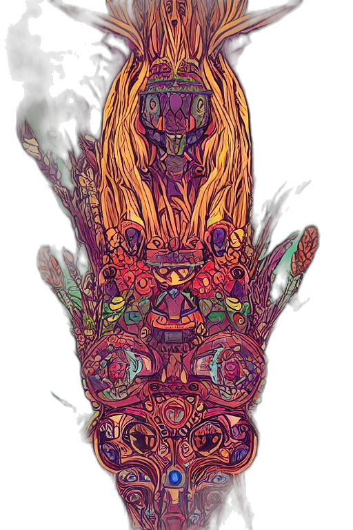 mask, crown, dress, bottle transparent PNG cut-out