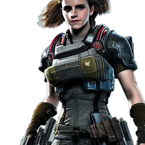 concept art, cyberpunk, comic book art, 3d render transparent PNG cut-out