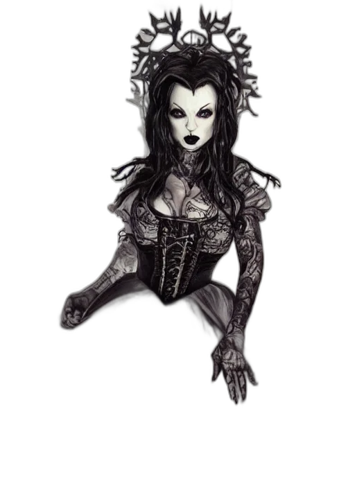 creature, dress, mask, fantasy art transparent PNG cut-out