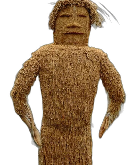 hair, mask, staff, dress transparent PNG cut-out
