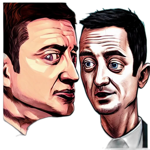 face, cartoon, comic book art, concept art transparent PNG cut-out