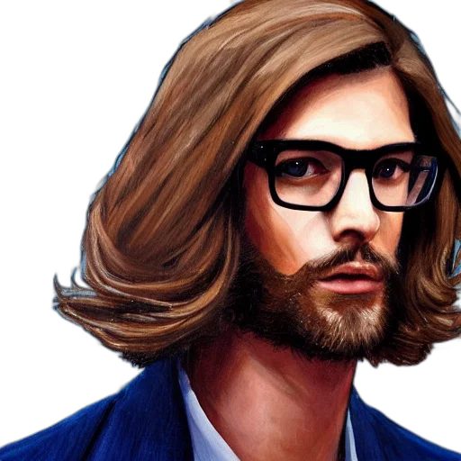 hair, face, jacket, cartoon transparent PNG cut-out