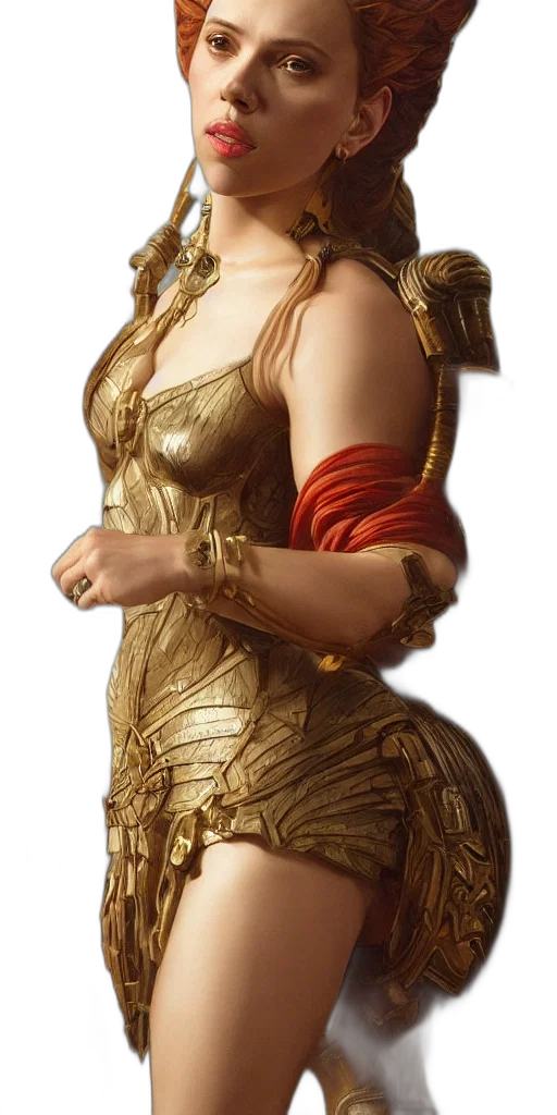 dress, jewelry, face, staff transparent PNG cut-out