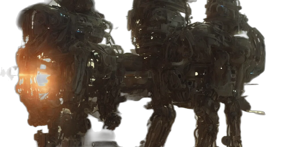 robot, creature, animal, weapon transparent PNG cut-out