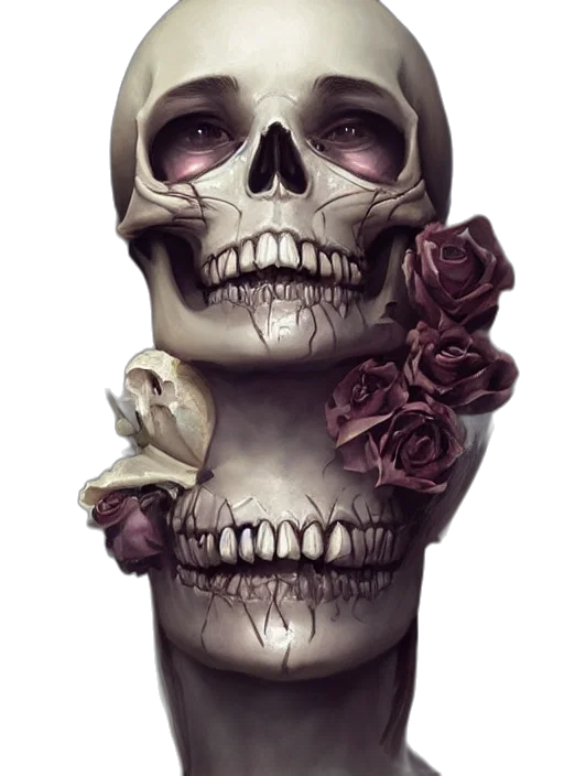 face, jewelry, flower, mask transparent PNG cut-out