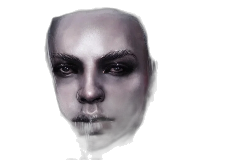 face, mask, photorealistic, concept art transparent PNG cut-out