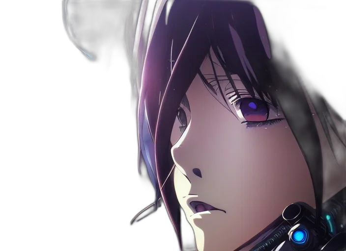 face, anime, photorealistic, concept art transparent PNG cut-out