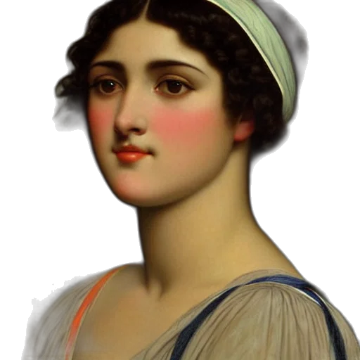 face, dress, hat, jewelry transparent PNG cut-out