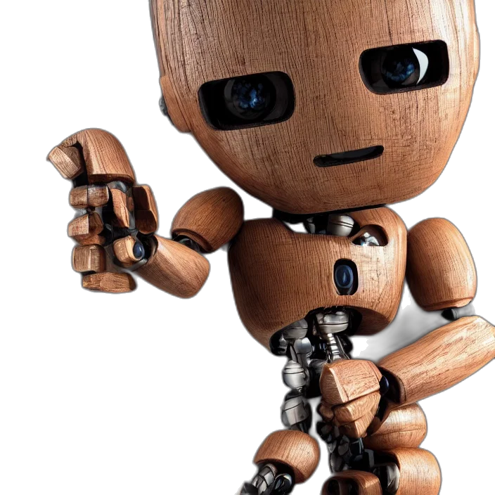 robot, 3d render, concept art, octane transparent PNG cut-out