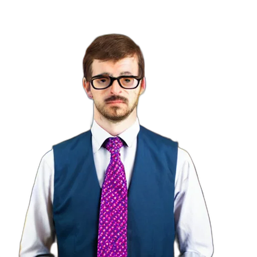 staff, jacket, face, robot transparent PNG cut-out