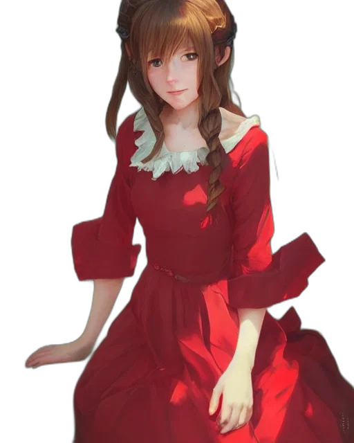 dress, staff, face, crown transparent PNG cut-out