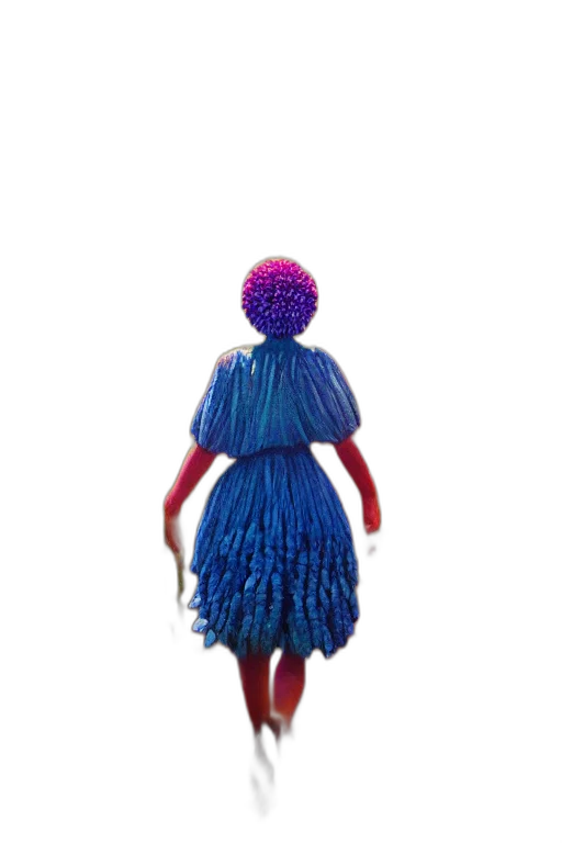 dress, hair, creature, robot transparent PNG cut-out