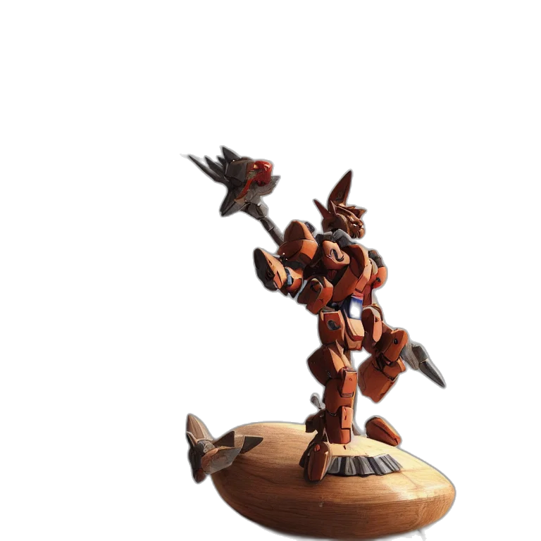 robot, weapon, dragon, staff transparent PNG cut-out