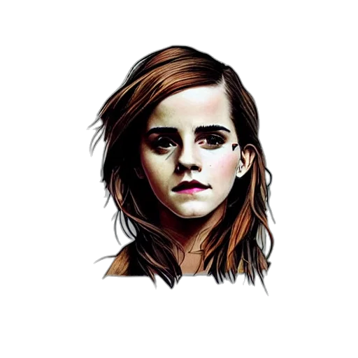 face, hair, jacket, photorealistic transparent PNG cut-out