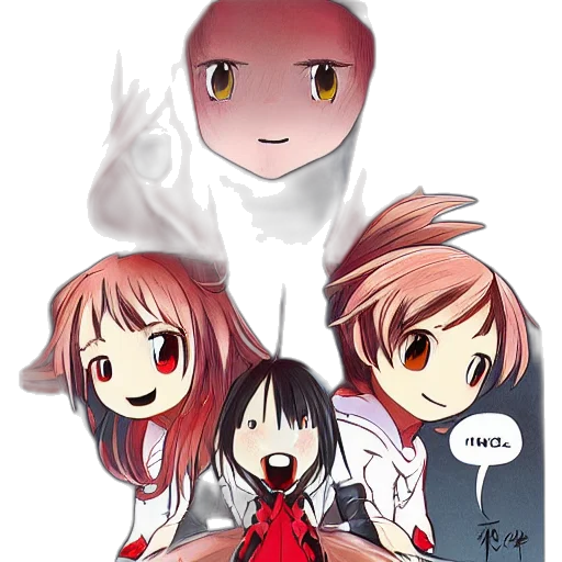 staff, robot, anime, pixel art transparent PNG cut-out