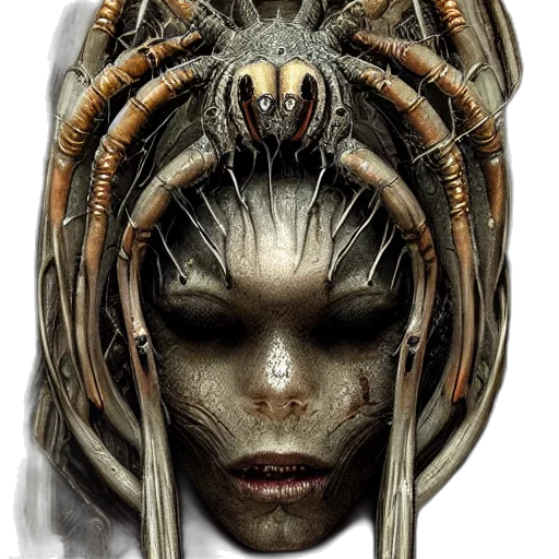 mask, creature, face, hair transparent PNG cut-out