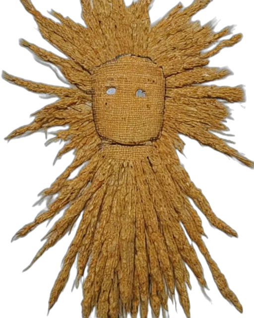 hair, mask, hat, staff transparent PNG cut-out