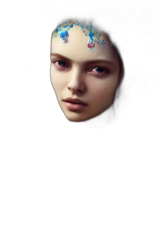 face, mask, crown, jewelry transparent PNG cut-out