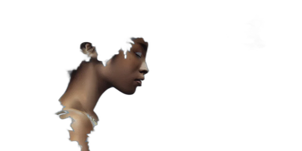hair, face, creature, crown transparent PNG cut-out