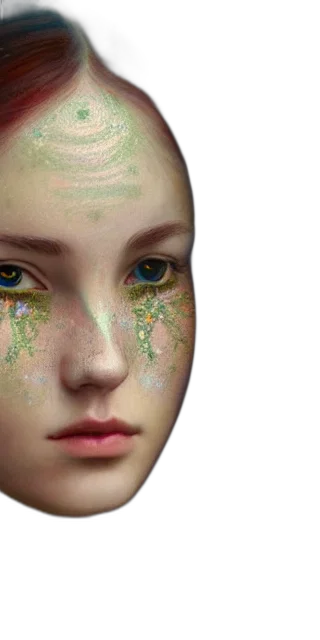 face, mask, photorealistic, fantasy art transparent PNG cut-out