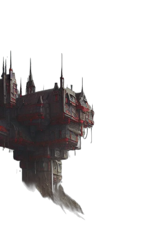 building, robot, concept art, cyberpunk transparent PNG cut-out