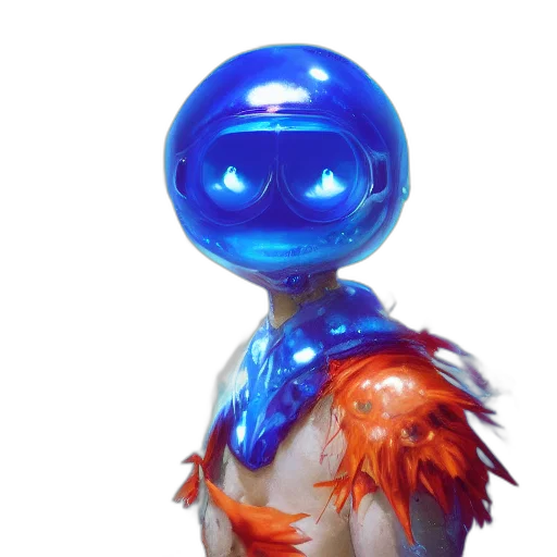 robot, creature, mask, face transparent PNG cut-out