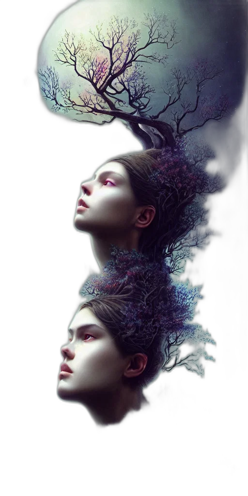 crown, mask, face, hair transparent PNG cut-out