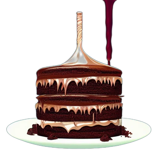 food, crown, staff, 3d render transparent PNG cut-out