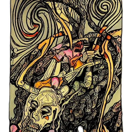dragon, fantasy art, comic book art, watercolor transparent PNG cut-out