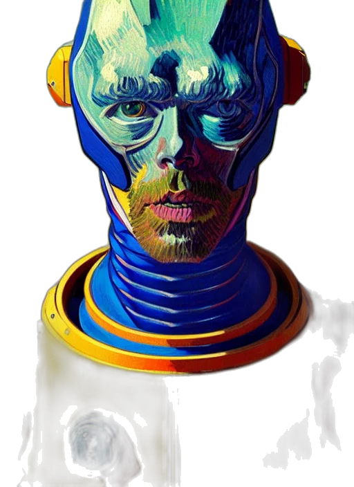 robot, mask, face, staff transparent PNG cut-out