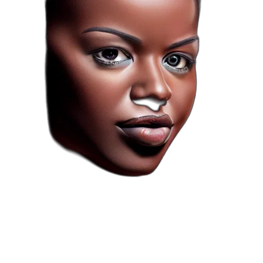 face, mask, hair, robot transparent PNG cut-out