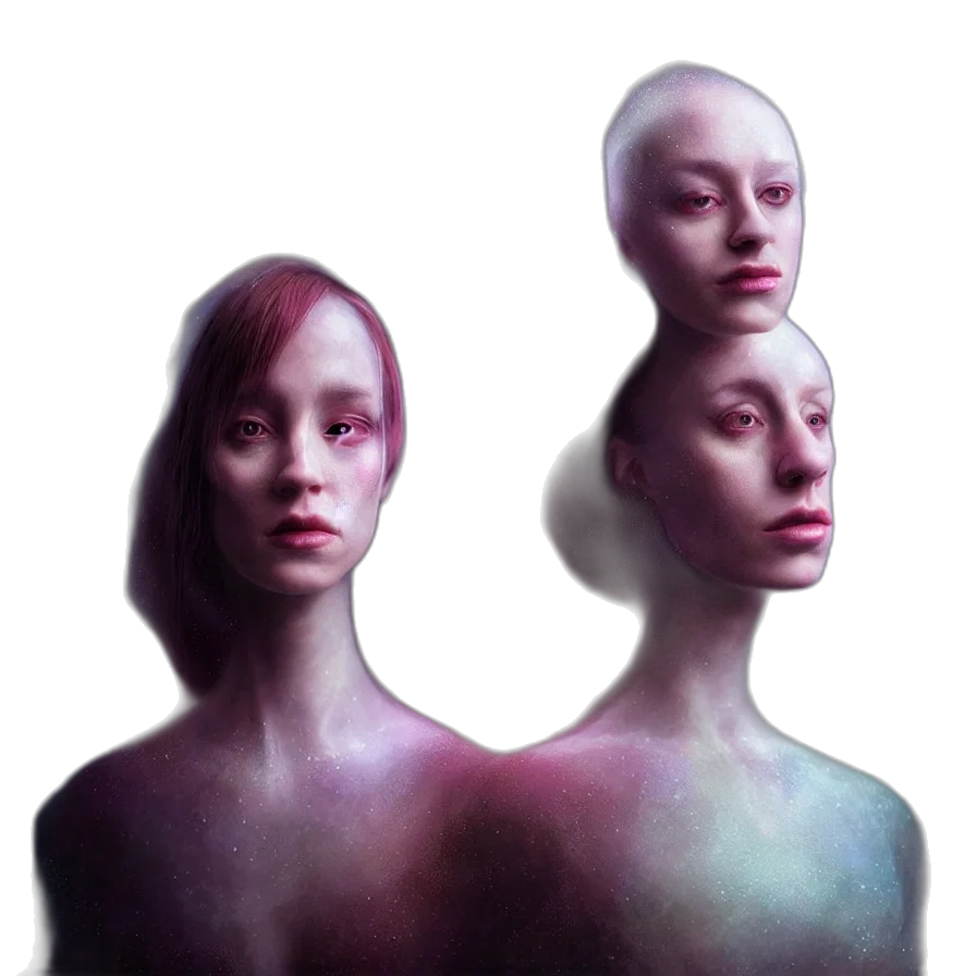 face, mask, robot, hair transparent PNG cut-out