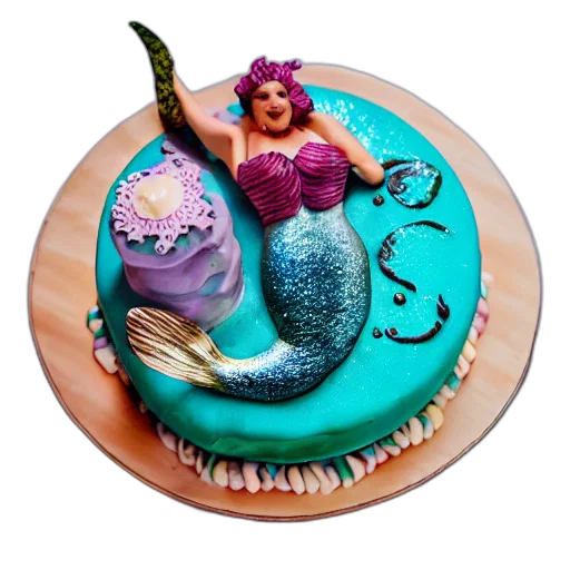 3d render, underwater, mermaid, themed transparent PNG cut-out