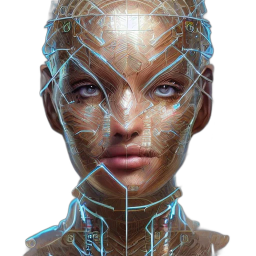 face, robot, mask, jewelry transparent PNG cut-out