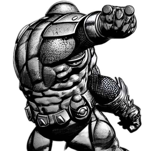 robot, weapon, sword, comic book art transparent PNG cut-out