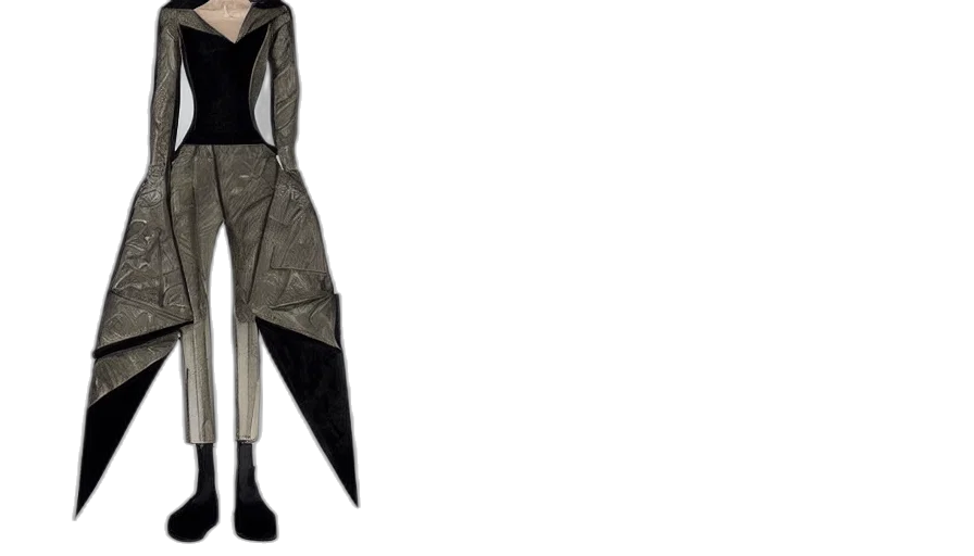jacket, staff, dress, umbrella transparent PNG cut-out