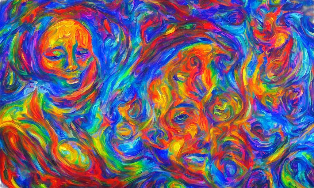 mask, face, oil painting, comic book art transparent PNG cut-out