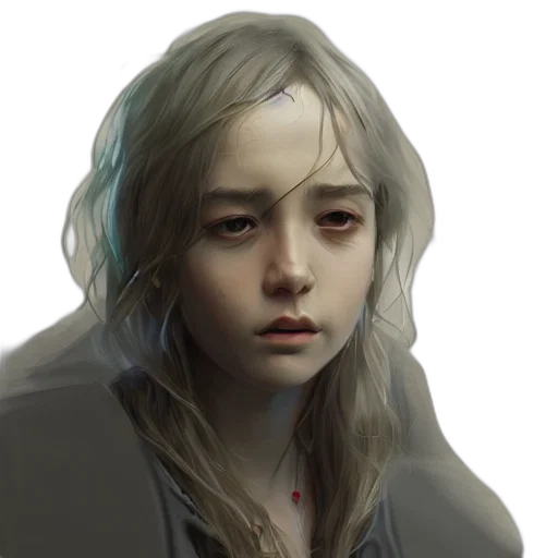 face, creature, mask, hair transparent PNG cut-out