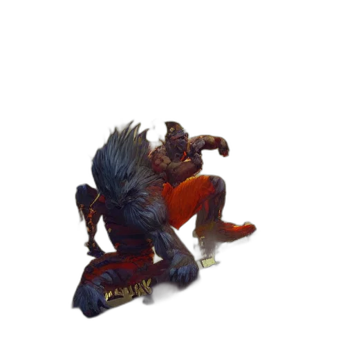 dragon, creature, staff, animal transparent PNG cut-out