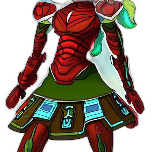 robot, staff, dress, concept art transparent PNG cut-out