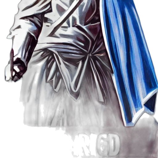sword, staff, crown, jacket transparent PNG cut-out