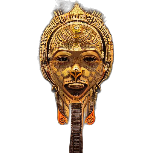 mask, jewelry, face, staff transparent PNG cut-out